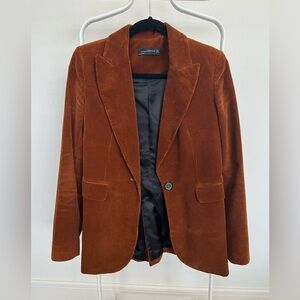 Zara Brown Corduroy Blazer - Size Small